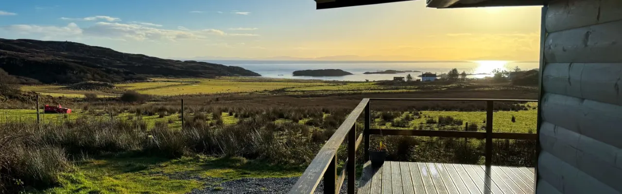 View From Colonsay Cabin. Uisken Crofts (Large)